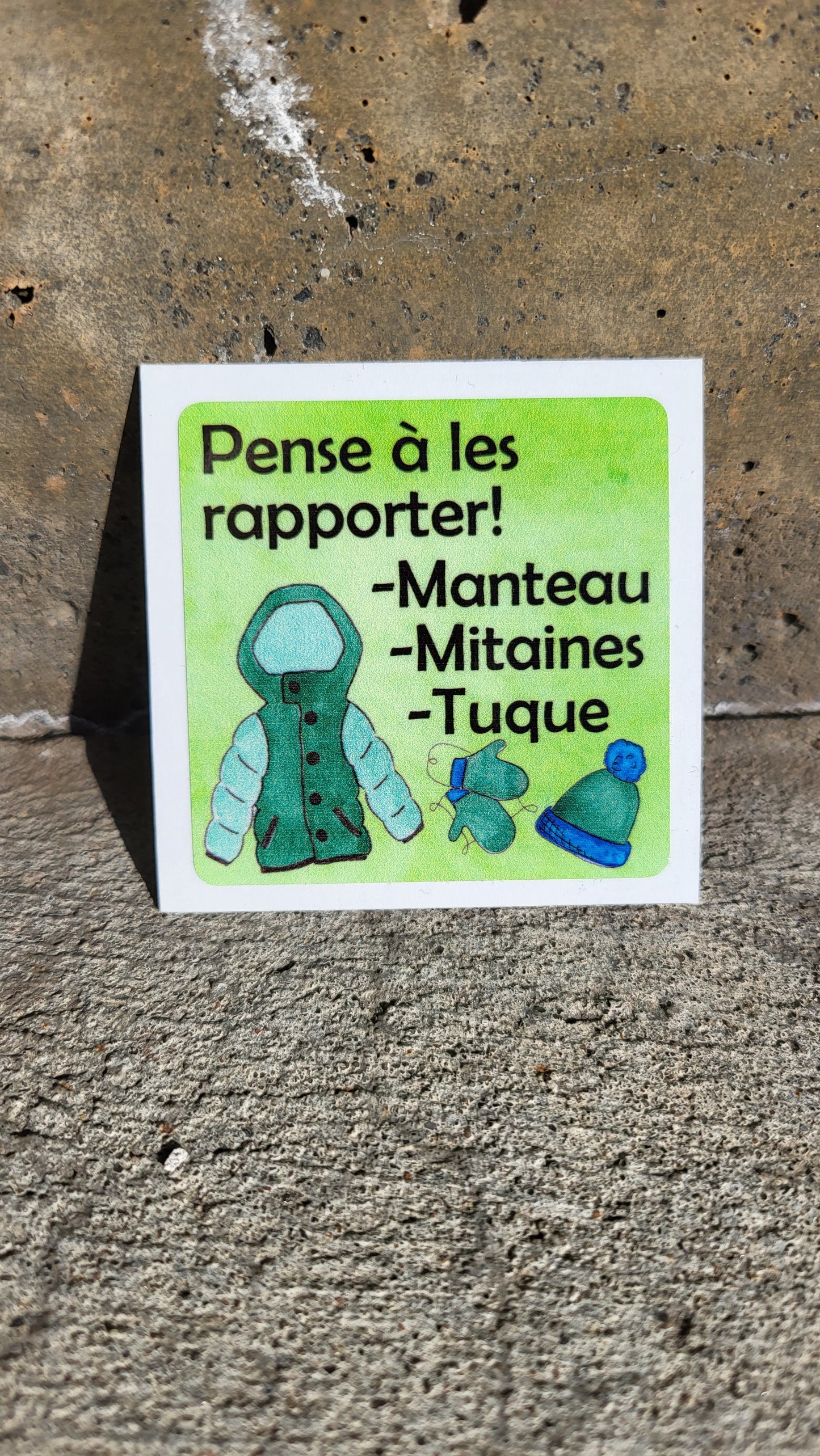 Reminder Sticker