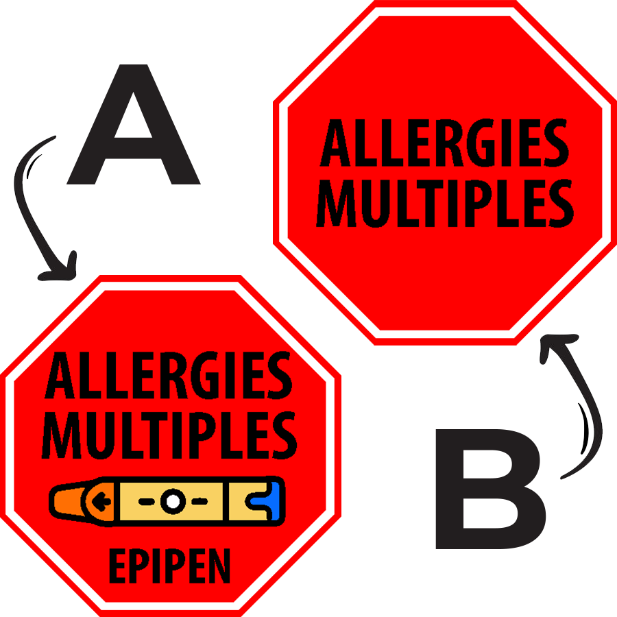 Allergy labels