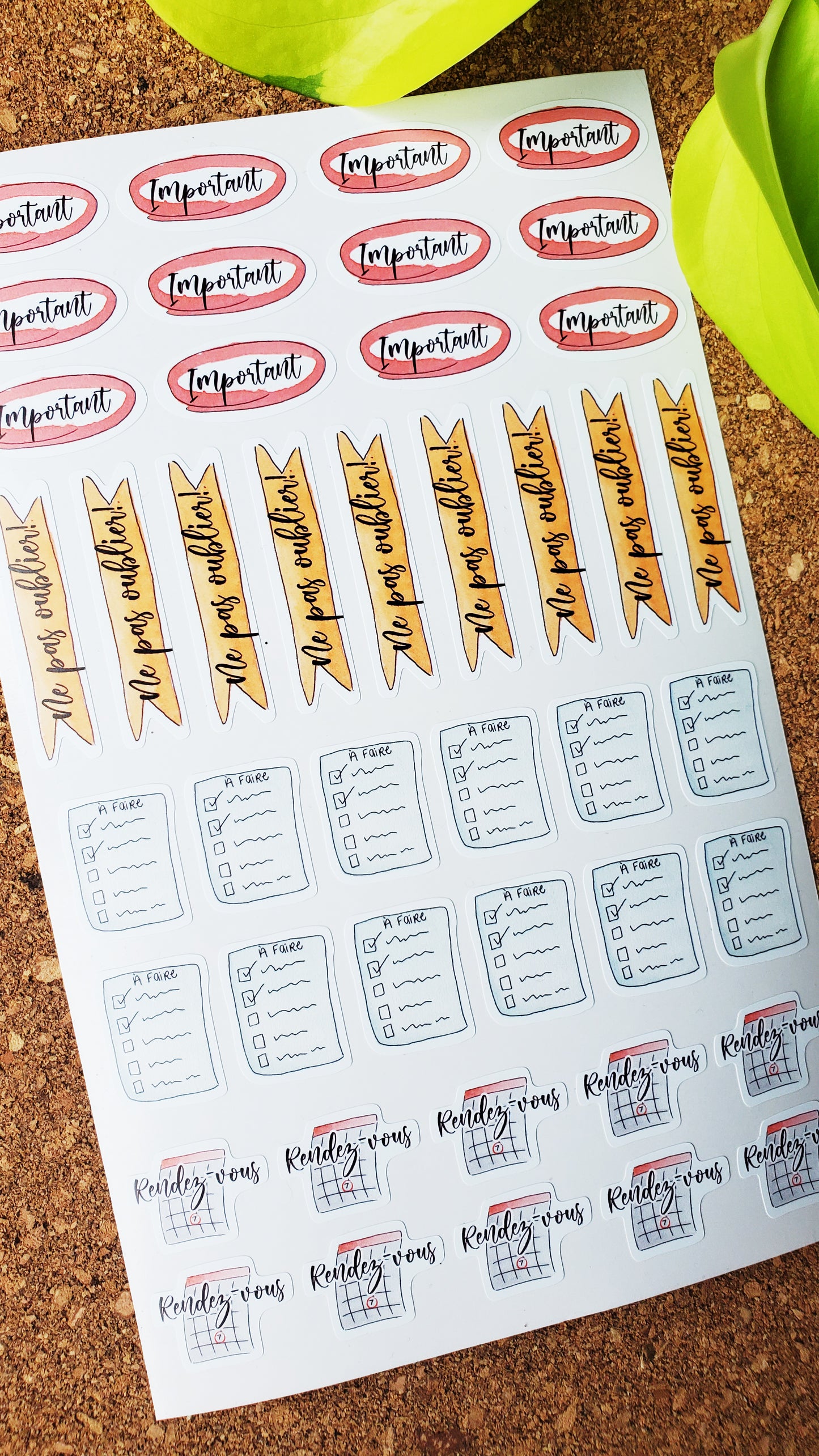 Universal planner stickers