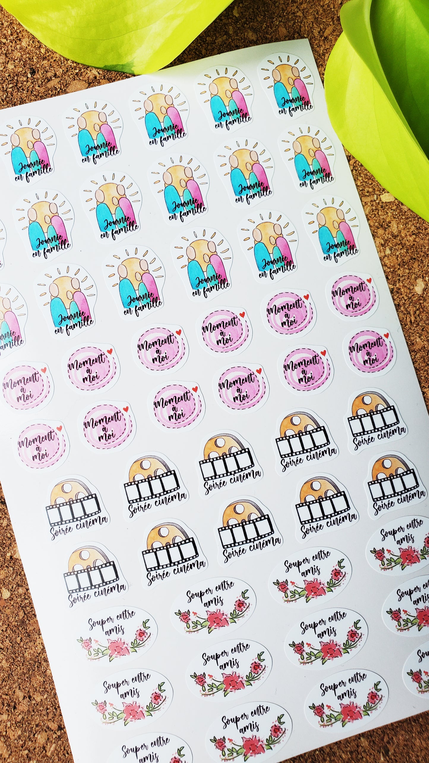 Universal planner stickers