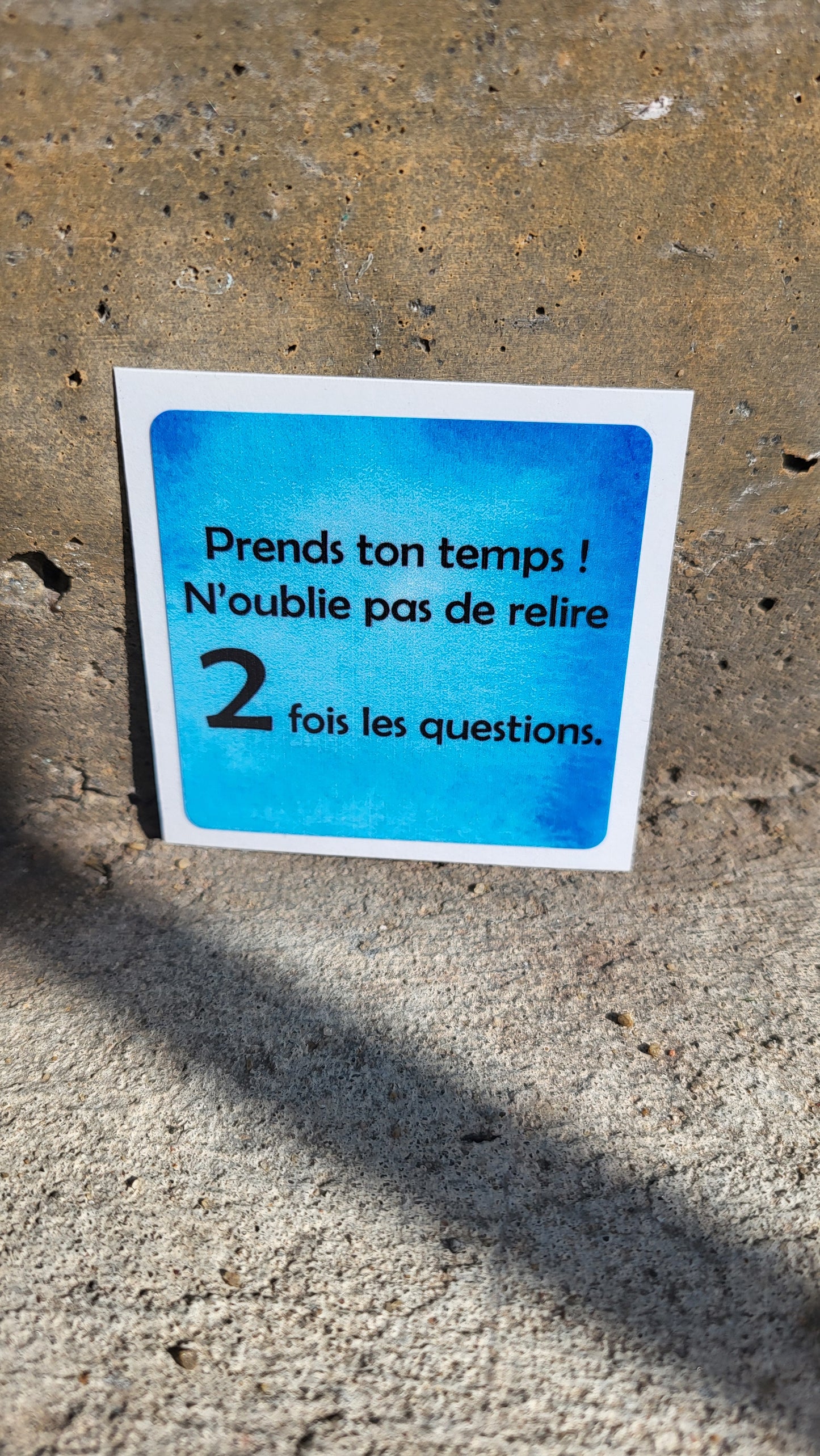 Reminder Sticker