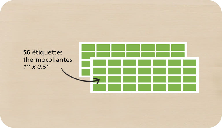 Quantité d'étiquettes