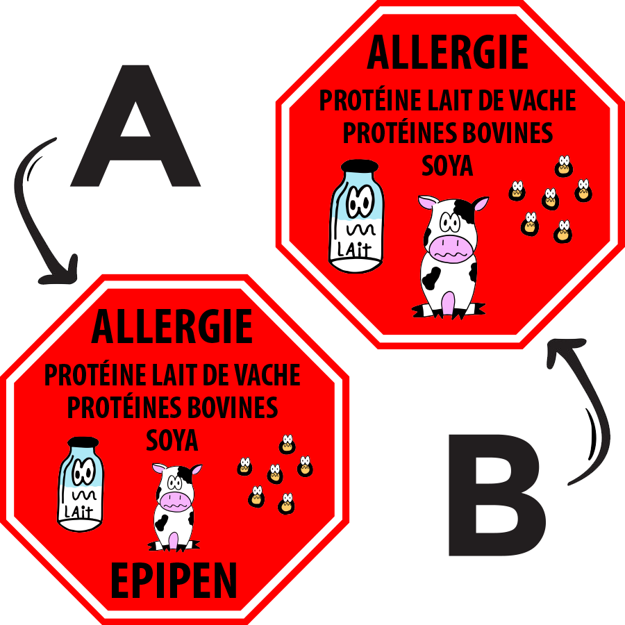 Allergy labels